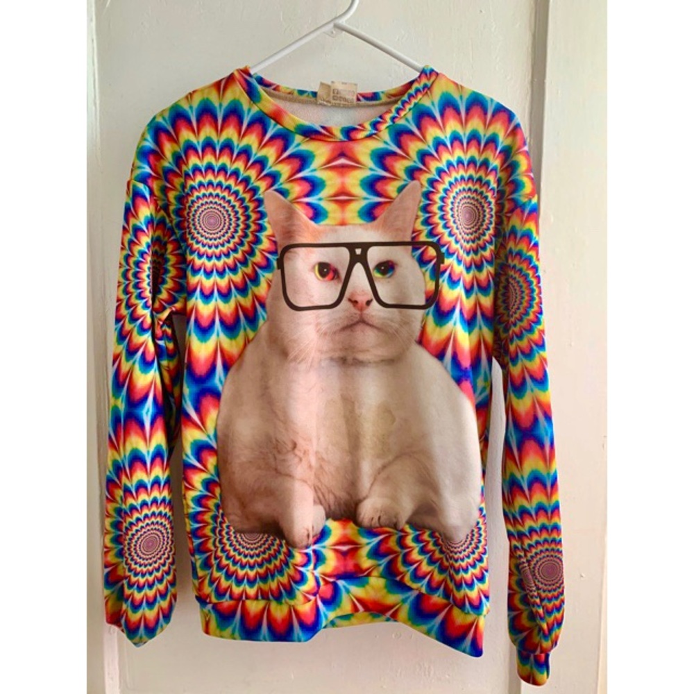 Trippy Cat Sweater